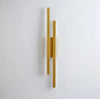 black gold iron acrylic linear led wall light