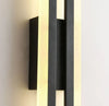 black gold iron acrylic linear led wall light