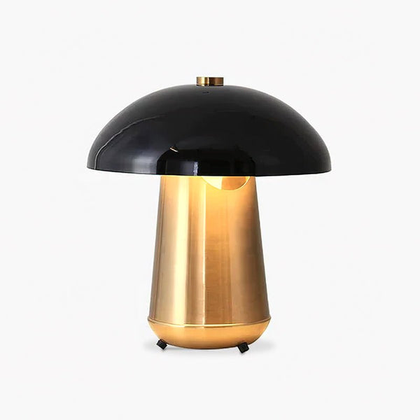 black gold mushroom table lamp iron bedside living room