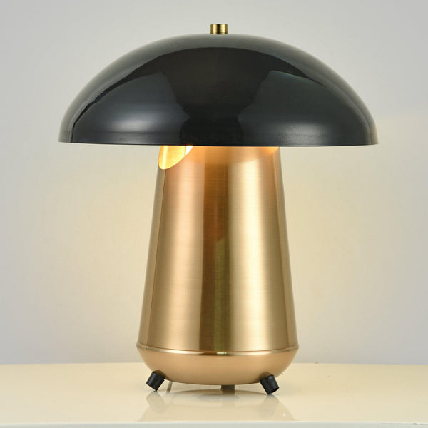 black gold mushroom table lamp iron bedside living room