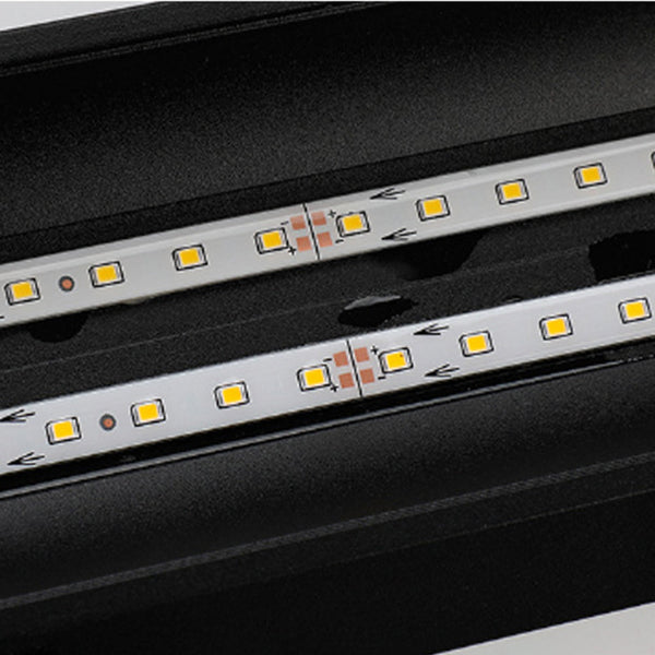 black iron acrylic linear led wall light 2