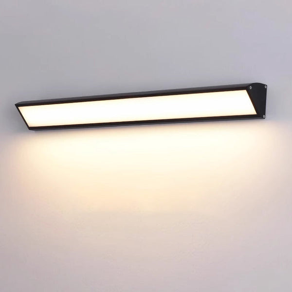 black iron acrylic linear led wall light 2