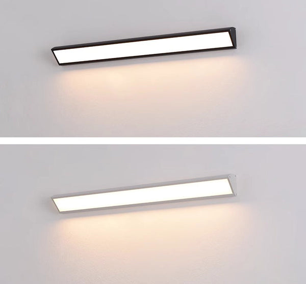 black iron acrylic linear led wall light 2