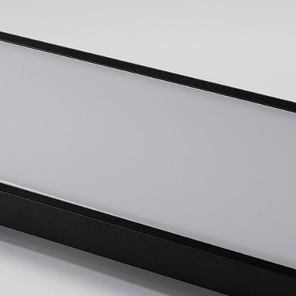 black iron acrylic linear led wall light 2