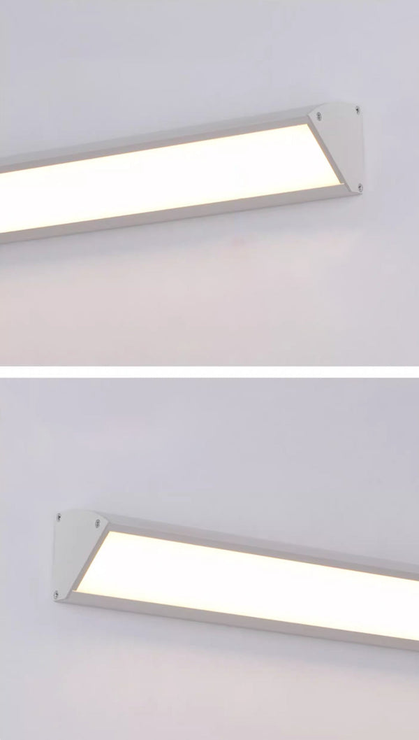 black iron acrylic linear led wall light 2