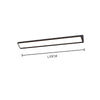 black iron acrylic linear led wall light 2