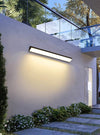 black iron acrylic linear led wall light 2