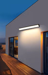 black iron acrylic linear led wall light 2