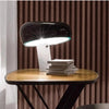 black marble iron hemisphere table lamp