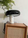 black marble iron hemisphere table lamp
