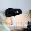 black marble iron hemisphere table lamp