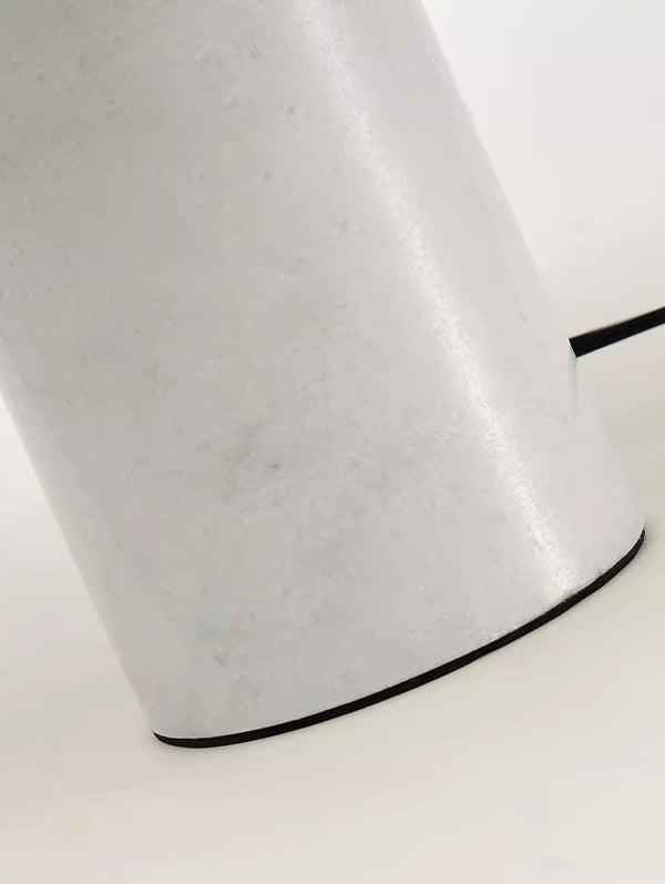 black marble iron hemisphere table lamp