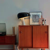 black marble iron hemisphere table lamp