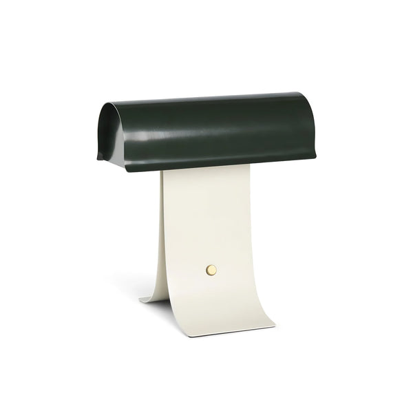 black paper table lamp with stainless steel for bedside reading nook