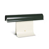 black paper table lamp with stainless steel for bedside reading nook