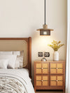 black yellow travertine mesh pendant light