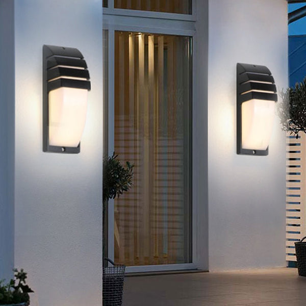 Motion Sensor Waterproof Led Wall Lights For Outdoor Balcony Terrace Aisle