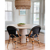 bohemian antique brass wood coconut bead chandelier