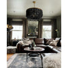 bohemian antique brass wood coconut bead chandelier