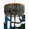bohemian antique brass wood coconut bead chandelier
