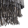 bohemian antique brass wood coconut bead chandelier