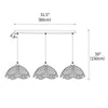 bohemian gold rattan flower pendant lamp