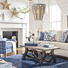 bohemian white wood bead iron chandelier
