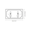 boho white wood cube candle wall sconce