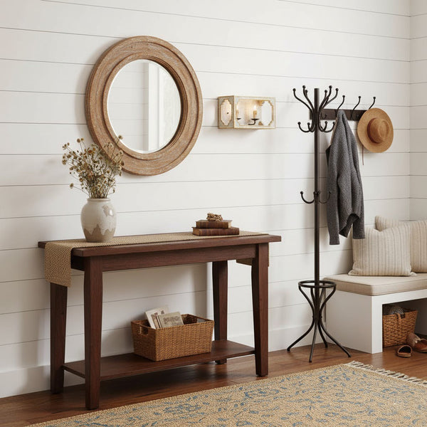 boho white wood cube candle wall sconce