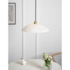 brass alabaster dome swag pendant light