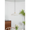 brass alabaster dome swag pendant light