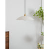 brass alabaster dome swag pendant light