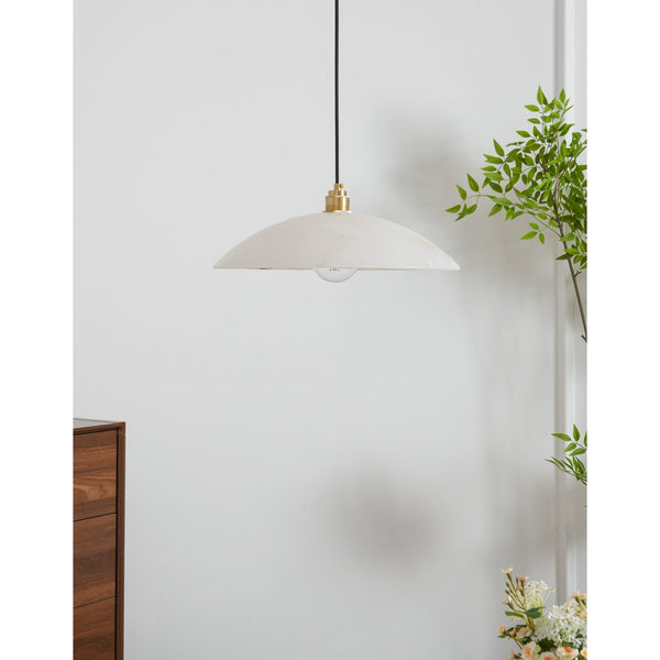 brass alabaster dome swag pendant light