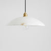 brass alabaster dome swag pendant light
