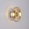 brass glass led wall sconce bedroom hallway