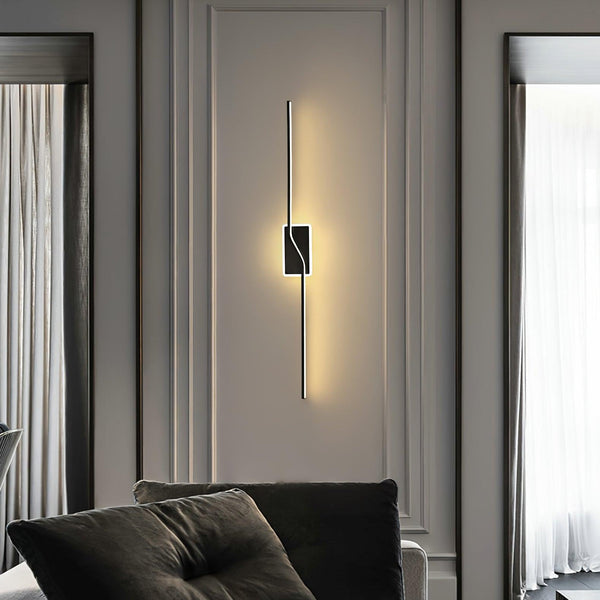 brass linear led wall sconce set of two for hallway and bedroom