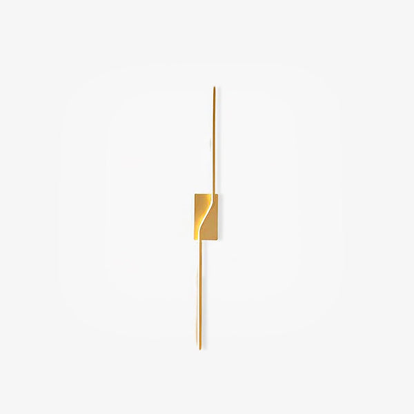 brass linear led wall sconce set of two for hallway and bedroom