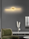 brass linear led wall sconce set of two for hallway and bedroom
