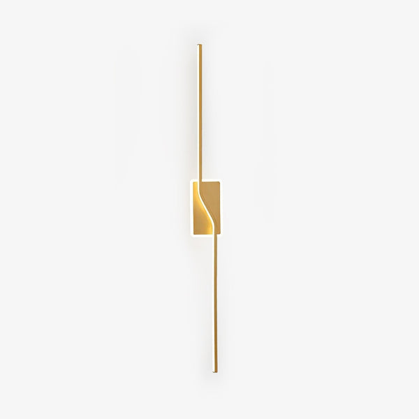 brass linear led wall sconce set of two for hallway and bedroom