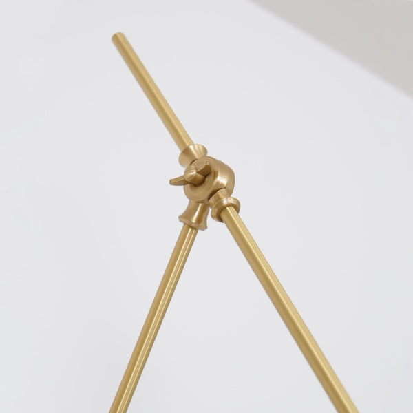 brass swing arm wall lamp with aluminum shade for bedroom and reading nook