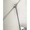 brass swing arm wall lamp with aluminum shade for bedroom and reading nook