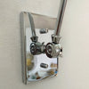 brass swing arm wall lamp with aluminum shade for bedroom and reading nook
