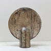 brown travertine table lamp for bedroom nightstand and living room