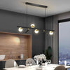 6 8 Light Black Island Horizontal Suspension Linear Pendant Light