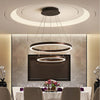 Modern Led Circular Chandelier Two Tier Minimalist Pendant Light