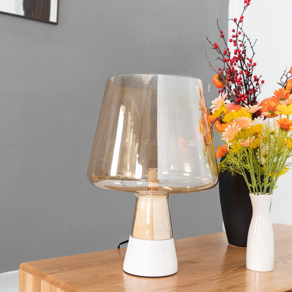 cement glass table lamp bedside living room