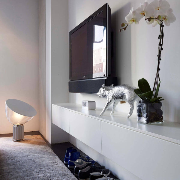 clear glass radar table lamp metal base for bedroom living room