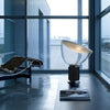 clear glass radar table lamp metal base for bedroom living room