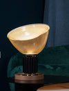 clear glass radar table lamp metal base for bedroom living room