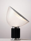 clear glass radar table lamp metal base for bedroom living room